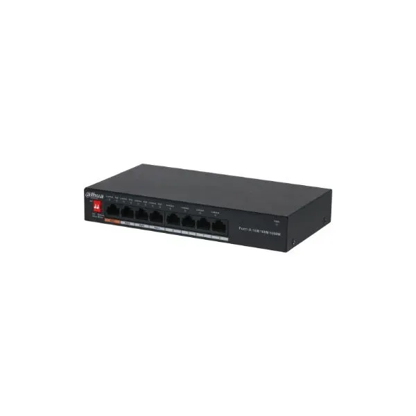 SWITCH GIGABIT 8 PUERTOS *4 POE (2.0), MODELO: DH-PFS3008-8GT-60-V2, SKU: EA0360, MARCA: DAHUA