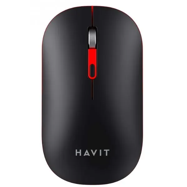 MOUSE NEGRO INALAMBRICO CONEXION DUAL, MODELO: MS60WB-B, SKU: GF0467, MARCA: HAVIT